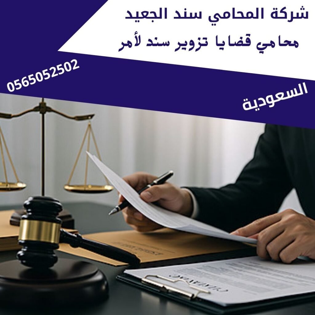 محامي قضايا تزوير سند لأمر2